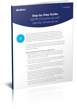 step by step guide: GDPR compliance with identity governance solution brief