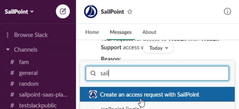 Slack for SailPoint