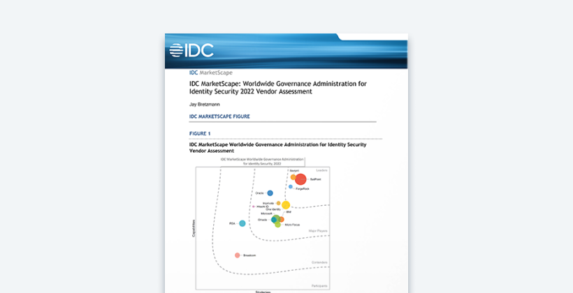 SailPoint Named IDC MarketScape Leader - Report